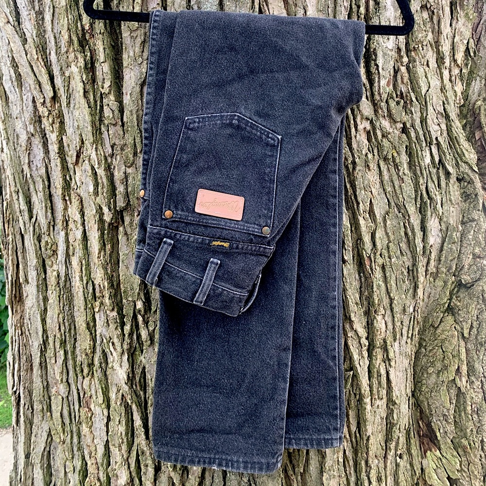 Wrangler Faded Black Vintage Straight Leg Jean